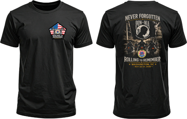 Rolling to Remember 2026 – Official Event T-Shirt