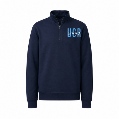Rams UCR embroidered quarter-zip in navy